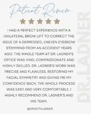 ⭐️⭐️⭐️⭐️⭐️Thank you for your review! 😊At our clinic, we value the feedback and experiences of our patients. Hearing from you helps us improve our services and ensure that we are meeting your needs. Whether it’s a compliment, suggestion, or a testimonial about your positive experience, we appreciate your input. Your feedback motivates us to continue providing excellent care and making a difference in the lives of our patients. Thank you for taking the time to share your thoughts with us!To schedule a consultation with me at either of our locations in Denver or Beverly Hills, please call or email the office! I would love to be a part of your cosmetic journey, and I have an amazing team that will help set up your visit! ☎️📧—𝗟𝗔𝗗𝗡𝗘𝗥 𝗙𝗔𝗖𝗜𝗔𝗟 𝗣𝗟𝗔𝗦𝗧𝗜𝗖 𝗦𝗨𝗥𝗚𝗘𝗥𝗬𝘞𝘩𝘦𝘳𝘦 𝘕𝘢𝘵𝘶𝘳𝘢𝘭 𝘉𝘦𝘢𝘶𝘵𝘺 𝘪𝘴 𝘌𝘯𝘩𝘢𝘯𝘤𝘦𝘥 𝖢𝖺𝗅𝗅 𝗈𝗋 𝖤𝗆𝖺𝗂𝗅 𝗍𝗈 𝖲𝖼𝗁𝖾𝖽𝗎𝗅𝖾 𝖸𝗈𝗎𝗋 𝖢𝗈𝗇𝗌𝗎𝗅𝗍!𝗂𝗇𝖿𝗈＠𝖣𝗋𝖪𝖾𝗂𝗍𝗁𝖫𝖺𝖽𝗇𝖾𝗋.𝖼𝗈𝗆𝗗𝗲𝗻𝘃𝗲𝗿, 𝗖𝗼𝗹𝗼𝗿𝗮𝗱𝗼 𝟯𝟬𝟯-𝟮𝟱𝟯-𝟳𝟲𝟴𝟲𝗕𝗲𝘃𝗲𝗿𝗹𝘆 𝗛𝗶𝗹𝗹𝘀, 𝗖𝗮𝗹𝗶𝗳𝗼𝗿𝗻𝗶𝗮 𝟳𝟮𝟬-𝟳𝟭𝟬-𝟭𝟳𝟬𝟰......#plasticsurgeon #denverplasticsurgeon #denverplasticsurgery #denvercolorado #californiaplasticsurgeon #beverlyhillsplasticsurgeon #beverlyhillsplasticsurgery #chinaugmentation #facelift #necklift #blepharoplasty #eyelidsurgery #rhinoplasty #nosejob #submentalliposuction #browlift #foreheadlift #liplift#buccalfatremoval #facialfattransfer #otoplasty #earsurgery #beautifulskin #facialrejuvenation #facialenhancements #transformation #skincare #skincaregoals #CosmeticSurgery